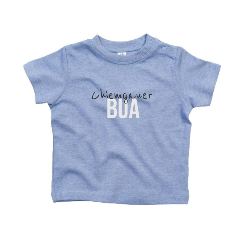 Baby T-Shirt– Chiemgauer Bua – Blau