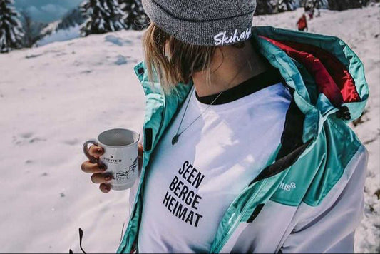 Seen Berge Heimat Frauen Shirt